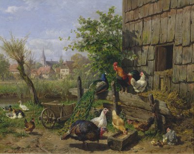 O pátio, 1898 de Carl Jutz